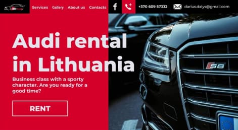 дизайн сайта для автомобильной компании