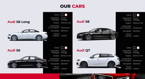 дизайн сайта для автомобильной компании